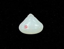 和田玉如意平安挂件吊坠羊脂白玉挂件吊坠平安无事