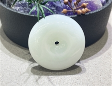 和田玉平安扣挂件吊坠羊脂玉挂件吊坠平安幸福