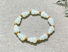 和田玉葫芦手串白玉手串多福多寿