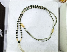 水草玛瑙简易链子