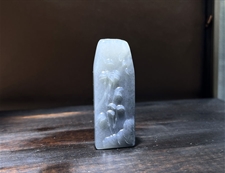 和田玉竹子玉牌挂件墨玉籽料玉牌挂件节节高升