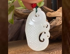 和田玉龙凤玉佩羊脂玉玉佩有凤来仪