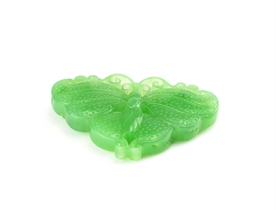 和田玉蝴蝶挂件吊坠碧玉苹果绿挂件吊坠好运绵长