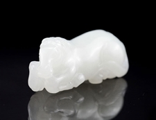 和田玉生肖马挂件吊坠羊脂玉挂件吊坠马到成功