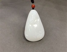 和田玉观音挂件吊坠羊脂白玉挂件吊坠平安健康