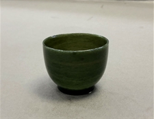 和田玉青玉器皿纯天然和田玉青玉杯