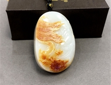 和田玉关公挂件吊坠羊脂白玉籽料挂件吊坠招财纳福