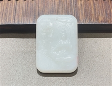 和田玉观音挂件吊坠白玉挂件吊坠健康平安