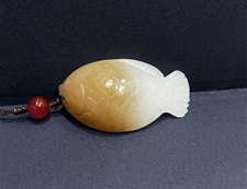 和田玉鱼挂件吊坠糖羊脂玉挂件吊坠年年有余
