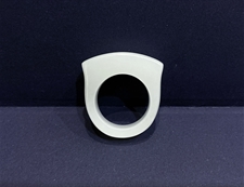 和田玉指环戒指白玉吉祥平安内径18mm