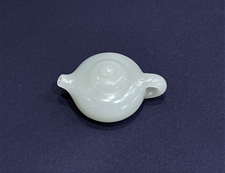 和田玉玉壶天然和田玉青白玉玉壶把件