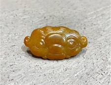 缘籽瑞兽吊坠挂件新疆和田玉糖沁籽料瑞兽挂件