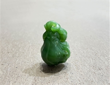 和田玉玉兰挂件吊坠碧玉挂件吊坠花开富贵