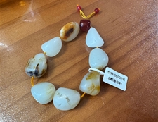 和田玉籽料原石手串手链白玉籽料手串手链幸福美满