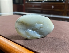 和田玉双鱼玉牌挂件墨玉籽料玉牌挂件连年有余