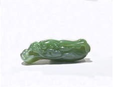 和田玉龙头挂件吊坠碧玉挂件吊坠高贵吉祥