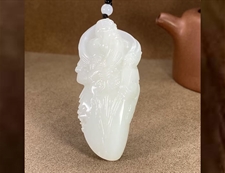 和田玉关公挂件吊坠羊脂玉挂件吊坠守护平安