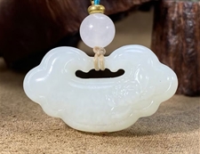 和田玉如意锁挂件吊坠羊脂玉挂件吊坠吉祥如意