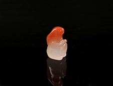 玛瑙生肖兔挂件冰飘南红玛瑙挂件吊坠鸿运当头